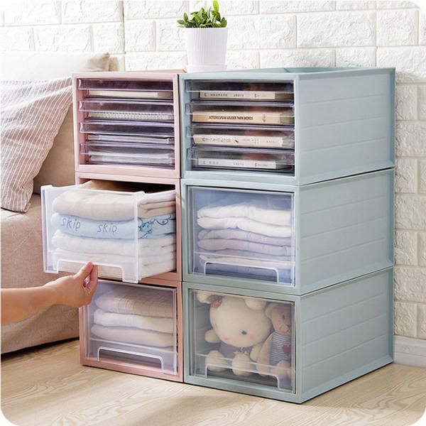 Quality Pink Stackable Storage Shoe Boxes Fabric Plastic Drawer Organizer wholesale