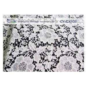 Nylon Cotton Embroidered Lace Fabric with 120cm Width CY-CX108