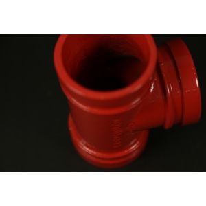 Grooved Mechanical Tee Ductile Iron For Safe / Secure Pipe Connections