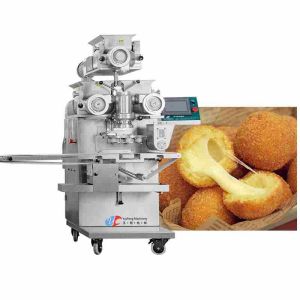 PLC 2KW Industrial Meatball Maker Automatic Encrusting Machine High Accurate