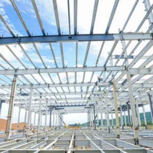 China Light Weight Modular Prefabricated Metal Industrial Warehouse Construction Wind Resistant on sale