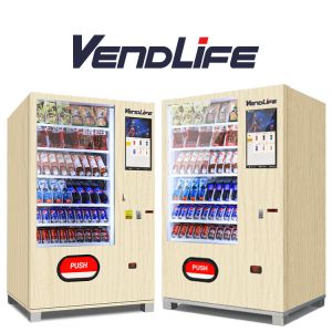 Customized automat Vendlife vending machine for foods and drinks bank airport