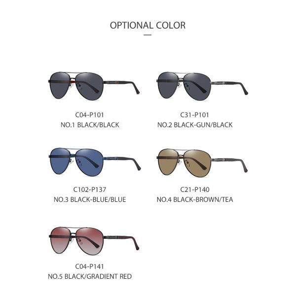 Aviator Metal Frame Sunglasses Custom Service With 60mm Lens