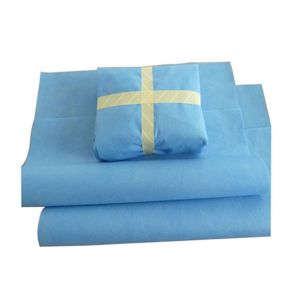 China PP spunbond meltblown laminated 50GSM SMS fabric roll sterilization crepe wrap on sale