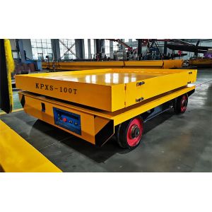 Buy cheap Hydraulic Lifting 50T Electric Transfer Cart With Emergency Stop Button from wholesalers