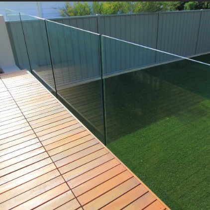 Quality Open View Frameless Glass U Channel Railing with LED Lights and More than 5 Years Warranty wholesale