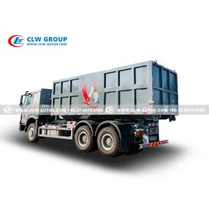 SINOTRUK 336HP Right Hand Driving Garbage Truck With Multi Roll Off Open Garbage