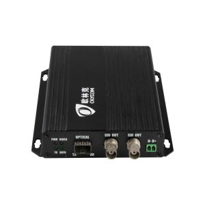 3G-SDI Fiber Optic Extender With RS485 Data Local Loopout 1 SDI In 2 SDI Out