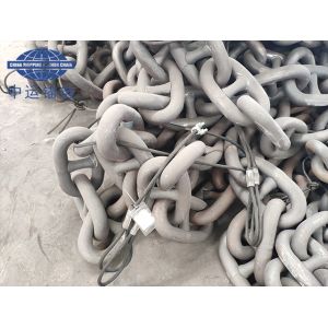 Cheap 70MM Grade U3 Anchor Chain In Stock With Certificate Black Painted for sale