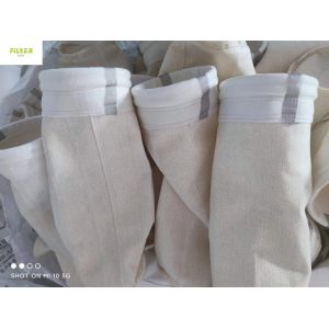 SS304 Snapband Aramid Nomex Filter Bag With PTFE Sewing Thread