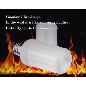 led flame bulb E27 flash fire lighting 3 lighting model