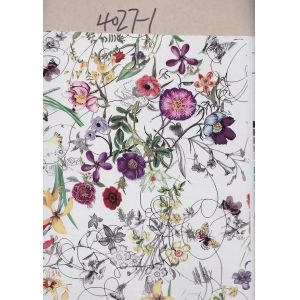 Transfer foil for leather Flower design transfer film for pvc leather G4027 Hot