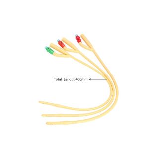 medical consumable 2 way disposable suction catheter tube Latex material