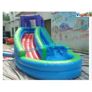 Children Outdoor Inflatable Water Slides , Mini Water Pool Slide