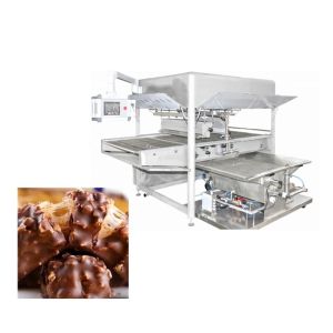 ISO 500kg/H 1200mm Chocolate Coating Machine for wafers