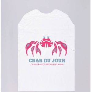 Waterproof Custom Disposable Adult Bib Non Woven Apron For Seafood Crab
