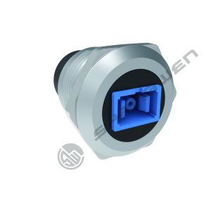 Silver Single Mode Network Female to Female SC USB Coupler Round SC Fiber Optic