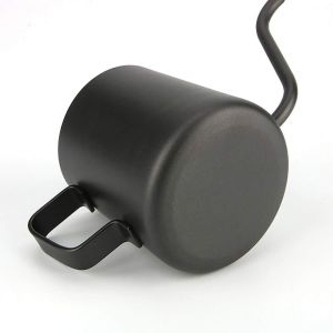 High End Matte Black Gooseneck Kettle Long Mouth Kettle Teapot