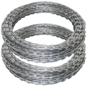 Galvanized Steel Razor Wire Barbed Wire Mesh For Protection Certified by ISO9001