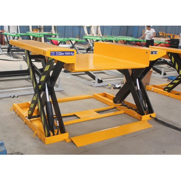 Low Profile Floor Level Lift Tables Zero Pallet Jack Scissor Lift 1270×1100mm
