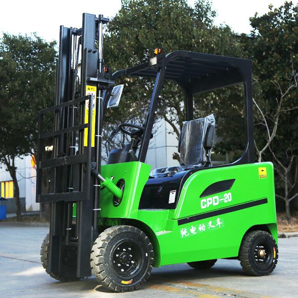 ZHONGMEI 2t Electric Forklift 4x4 Full Pallet Stacker Forklift With 2000