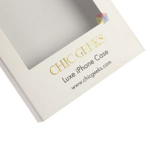 Recyclable Paper Mobile Cover Packaging Box Waterproof Customized With Hanger