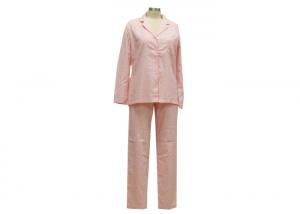 China Lightweight Women'S Long Sleeve Cotton Pajama Sets , Womens Cotton Knit Pajamas on sale