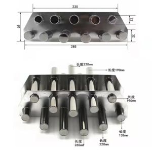 Custom Permanent Strong Magnet Grid 12000 Gauss Neodymium Bar Rod Separator