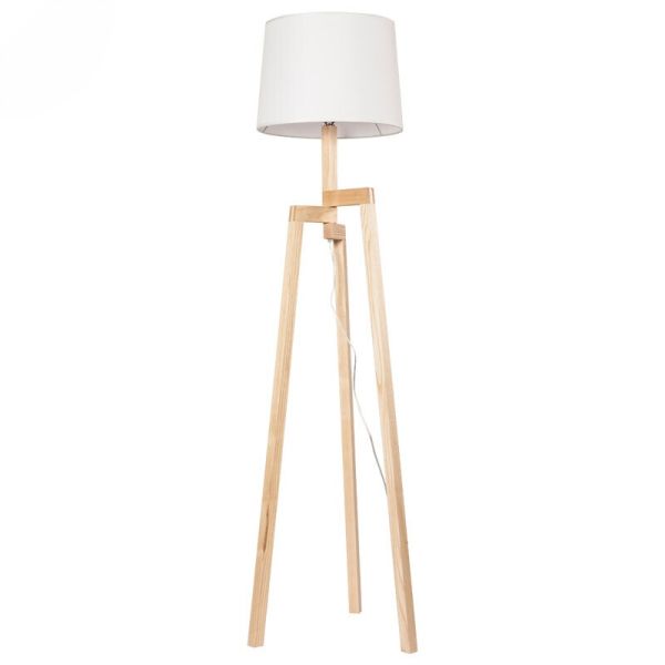 Home Lighting Fabric Lamp Shade Wooden Standing chinese floor lamp(WH-WFL-11)