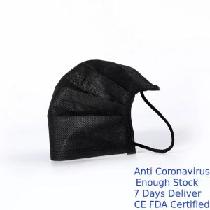 Light Weight Disposable Black Face Mask , Waterproof Disposable Mouth Mask