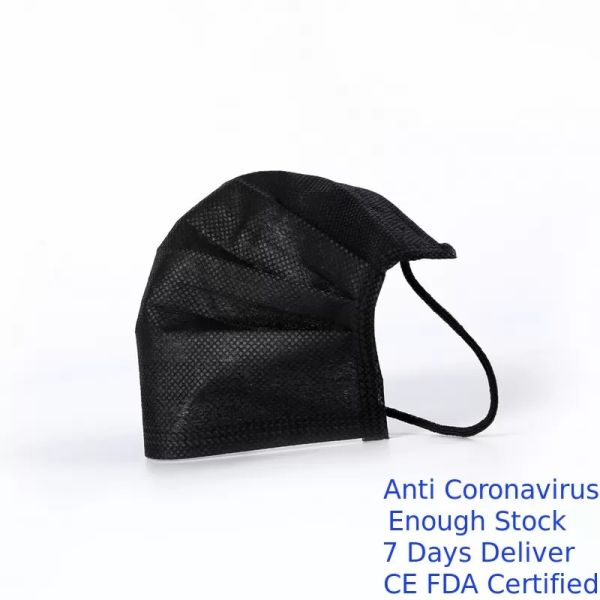 Quality Light Weight Disposable Black Face Mask , Waterproof Disposable Mouth Mask wholesale