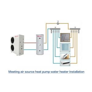 Air Source Spa Pool Pump 25KW Hydroelectric Separation Swimming Pool Heating