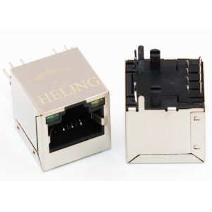 Top Entry RJ45 Through Hole Connector , THT RJ45 PCB Jack RoHS Compliant