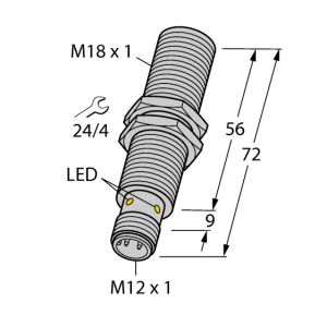 Cheap Turck BI8U-M18E-AP6X-H1141 - IP67 8mm Universal - Industrial Auto Stainless Vibration-Resist - Inductive Sensor for sale