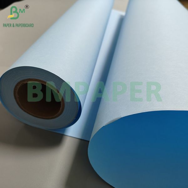 20# Single And Double Side Blue Engineering CAD Plotter Bond Paper 20"*150ft