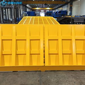 10T-10M Customized Yellow Large Square Panel Portable Manual Dock Ramp For