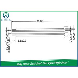 Information Equipment F / G 15.1 Inches Touch Screen Panels 2 Layers ODM / OEM