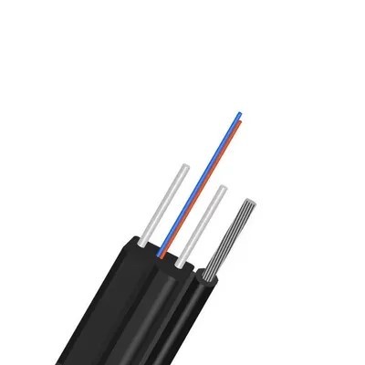 Quality Low Smoke FRP Flat FTTH Drop Cable 4 Core Singlemode G657A1 G652D wholesale