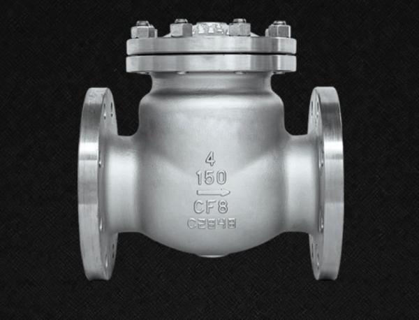 Quality High Pressure Api 6d Class 200 Cf8 Swing 100mm 4" 8" F304 Ss Check Valve wholesale