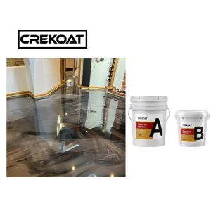 Metallic Epoxy Resin Floor Coating Solvent Less Fast Curing
