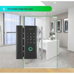 Remote Control Digital Glass Door Fingerprint Office Biometric Locks