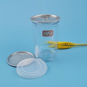 0.6l Transparent 43G Plastic Nuts Easy Open Food Can