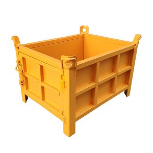 China Foldable Galvanized 1.0mm Thickness 48KG Metal Pallet Container on sale