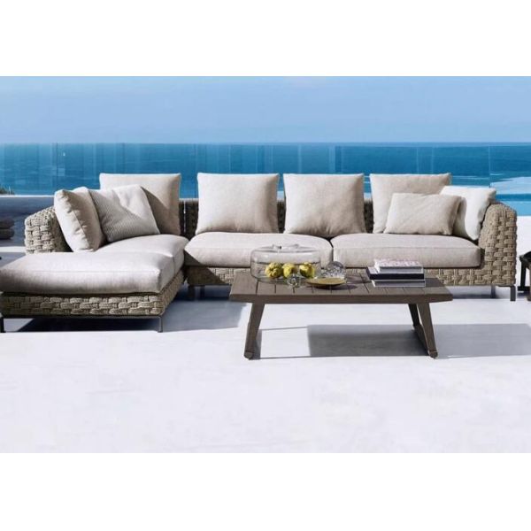 Rope Sofa Set Weather Resistant UV Resistant Durable For Gardens Courtyards