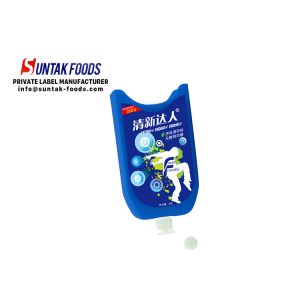 Naturally Color Fresh Breath Mints , White Sugar Free Candy For Diabetics