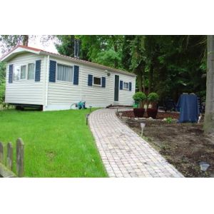 Light Steel Frame Custom European Prefab White Mobile Homes / Colorbond Roofing