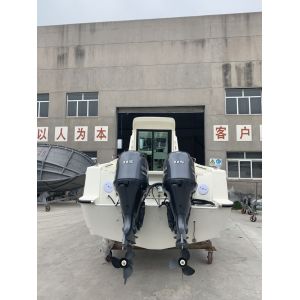 2023 new 8.7m GRP fishing yacht with cabin in cheap price with two engines