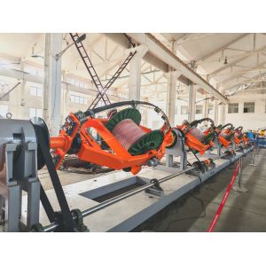 1000mm 1+6 PLC Control Skip Strander Machine For Data Cable Backtwist