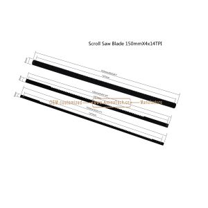 Scroll Saw Blade 150mmX4x14TPI Cutting wood,Plastic,Low-hardness metal