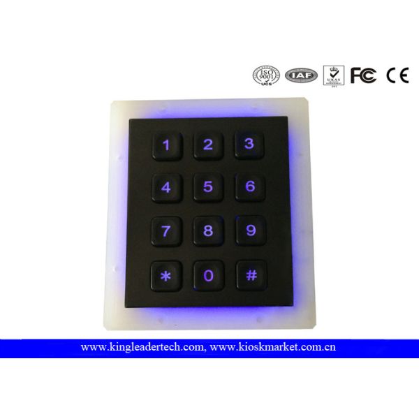 Quality Gas Station Backlight Keypad 12 Key In 3x4 Matrix With Multi - Language wholesale
